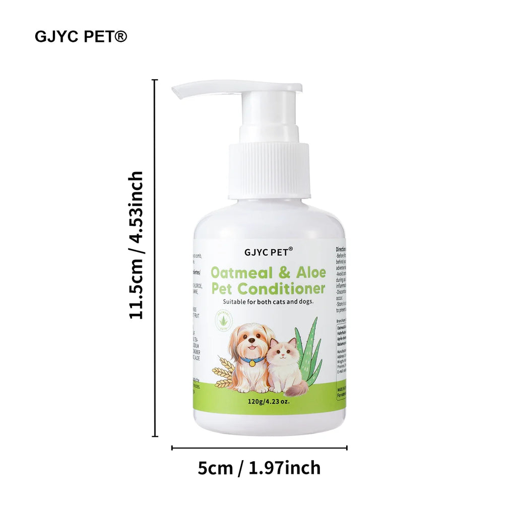 Oatmeal Aloe Pet Conditioner Smooths Prevents Tangling Moisturizing Formula