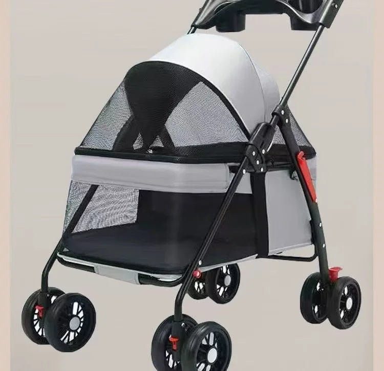 Pet cart, baby cart, small pet cart, lightweight and foldable, suitable for outdoor travel