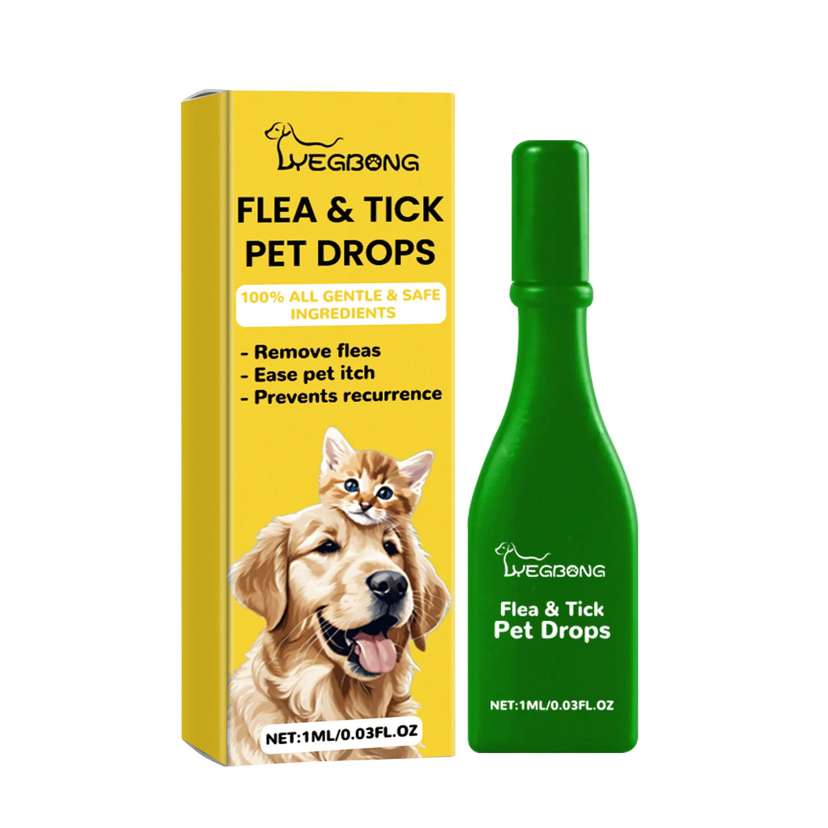 Cat Anti Flea Drops Flea Lice Remove Relieve Skin Itching External Insect Repellent
