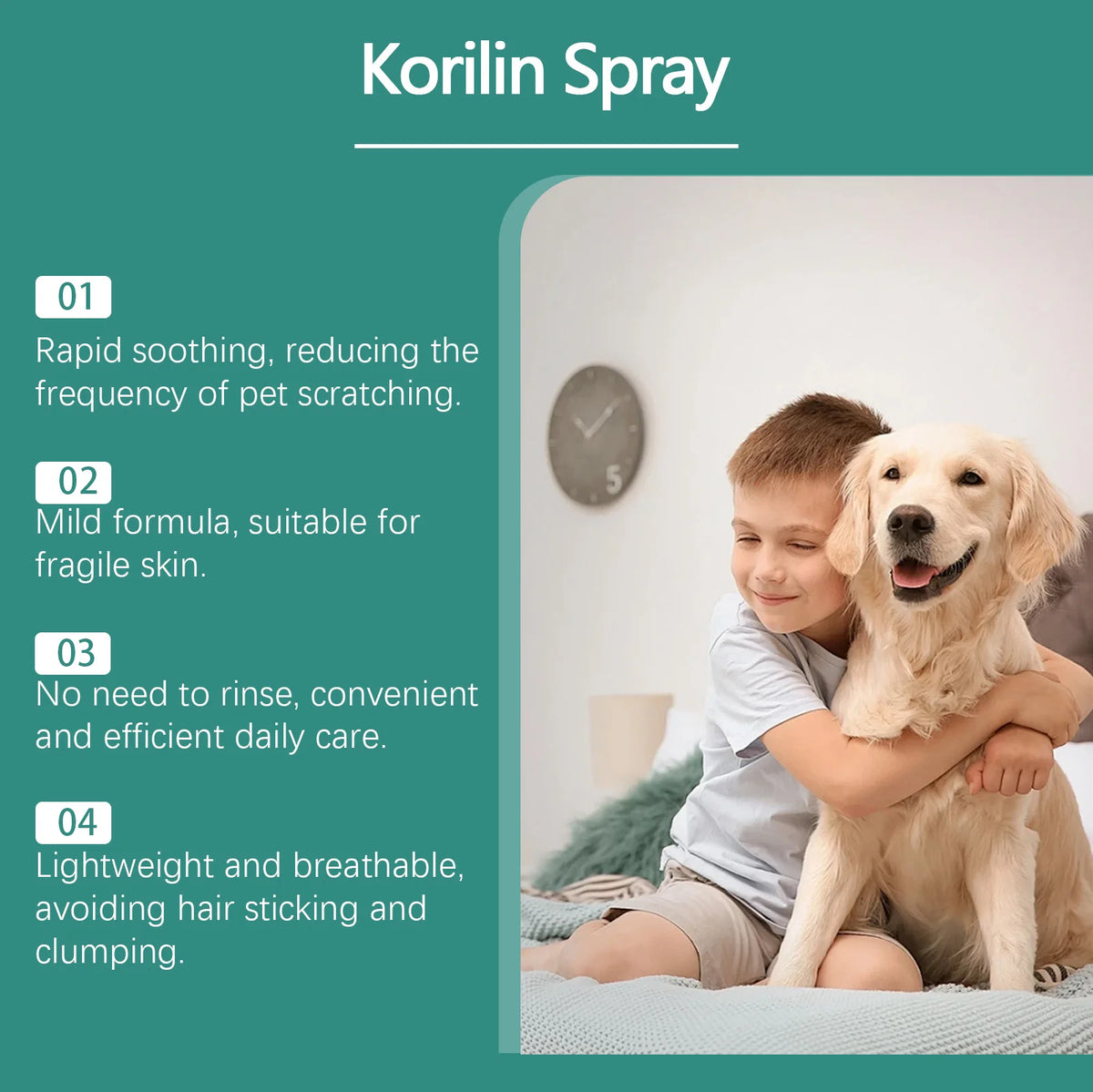 Pet Skin Soothing Spray Anti Itching Hypoallergenic Repair Relieve Scratching