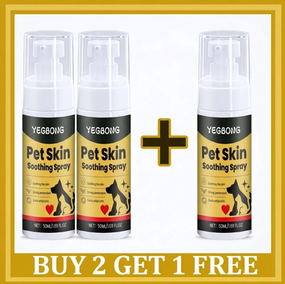 Pet Skin Care Spray Relieve Discomfort for Dogs Cat Flea Lice Control