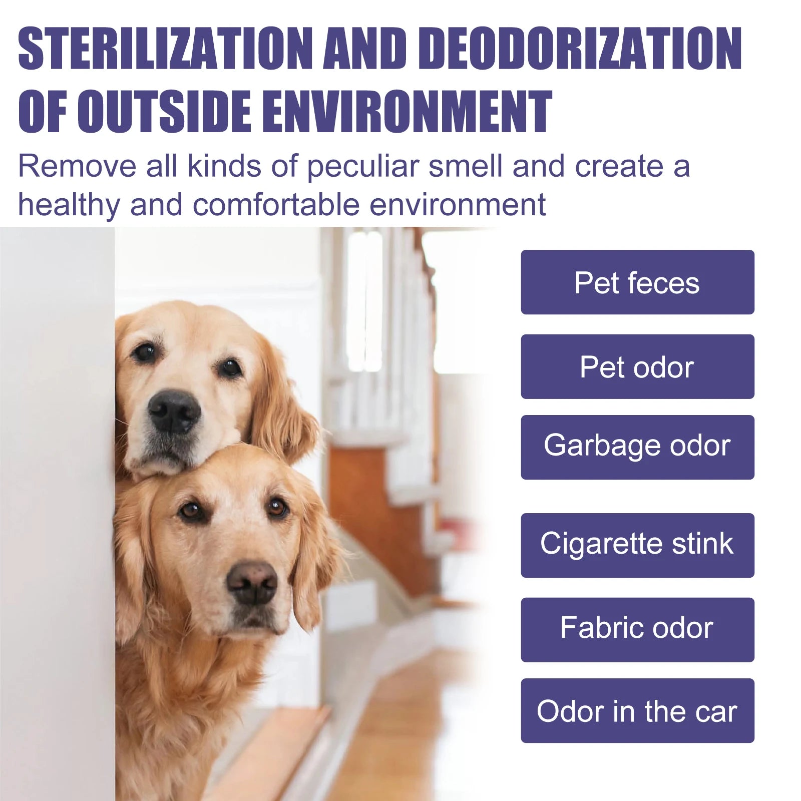 Pet Deodorizing Spray Remove Odor Dogs Cats Urine Body Odor Feces Odor Removal Air Freshening