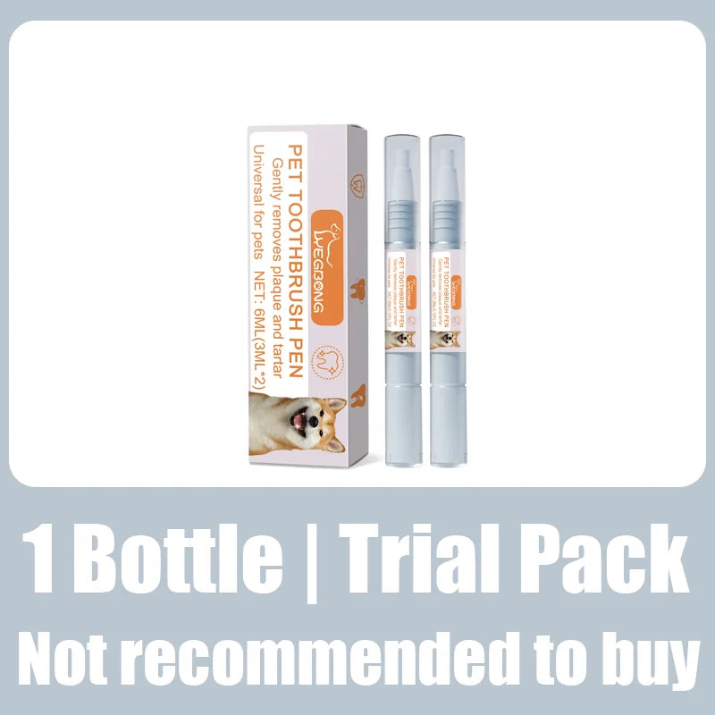 Pet toothbrush pen dog cat tartar calculus cleaning deodorant deodorant teeth cleaning pen