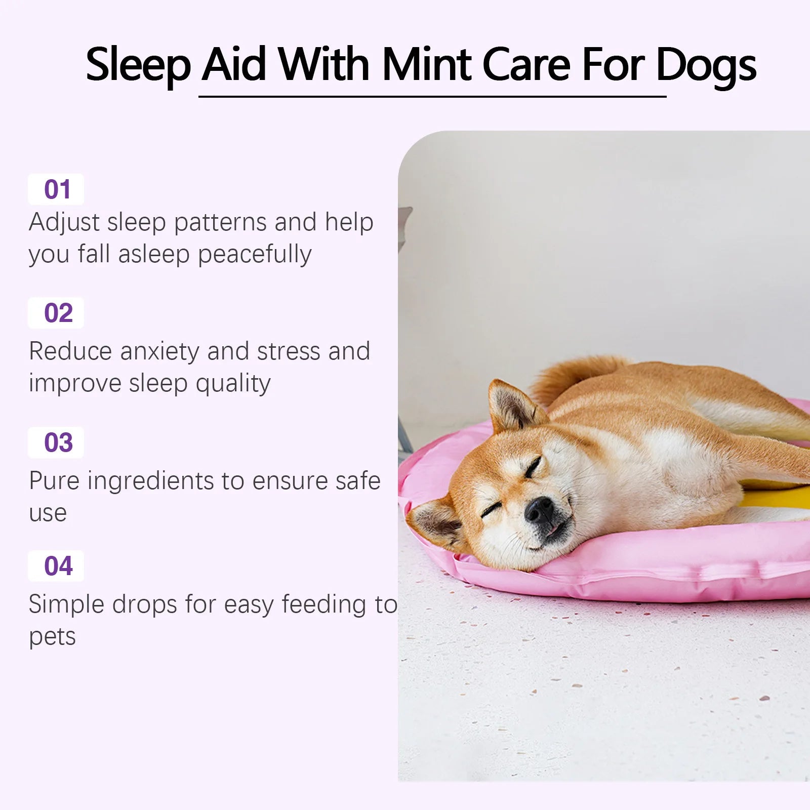 YEGBONG Dog Sleep Support Drops Reduce Anxiety Night Sedation