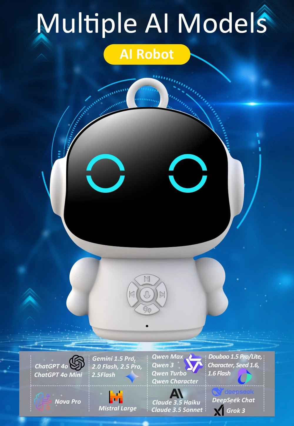 Tuya Smart AI Robot WiFi Early Education Toys for Children Speech Recognition