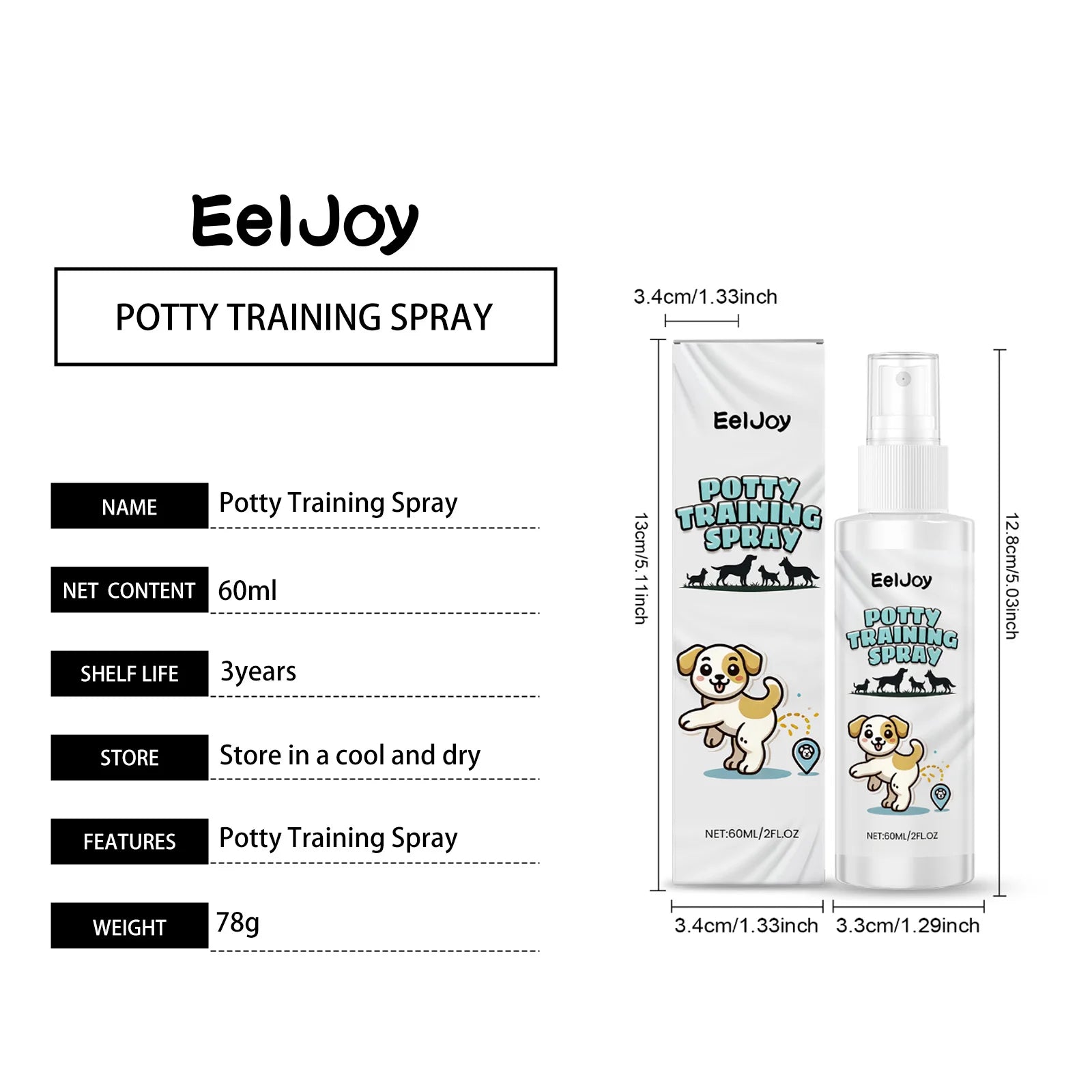 Pet Potty Training Spray Dog Attractant Puppy Behavior Training Potty Training Aid