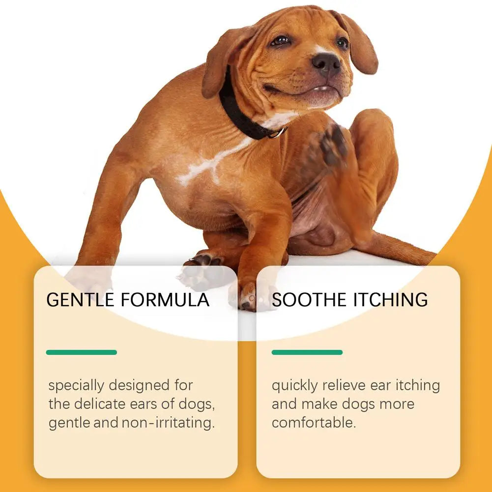 60ml Pet Ear Drops Dissolve Ear Wax Odor Remover