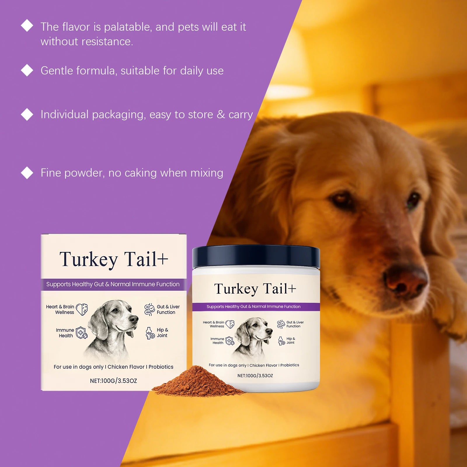Kriath Pet Nutrition Powder Support Heart Health Promoting Intestinal Digestion
