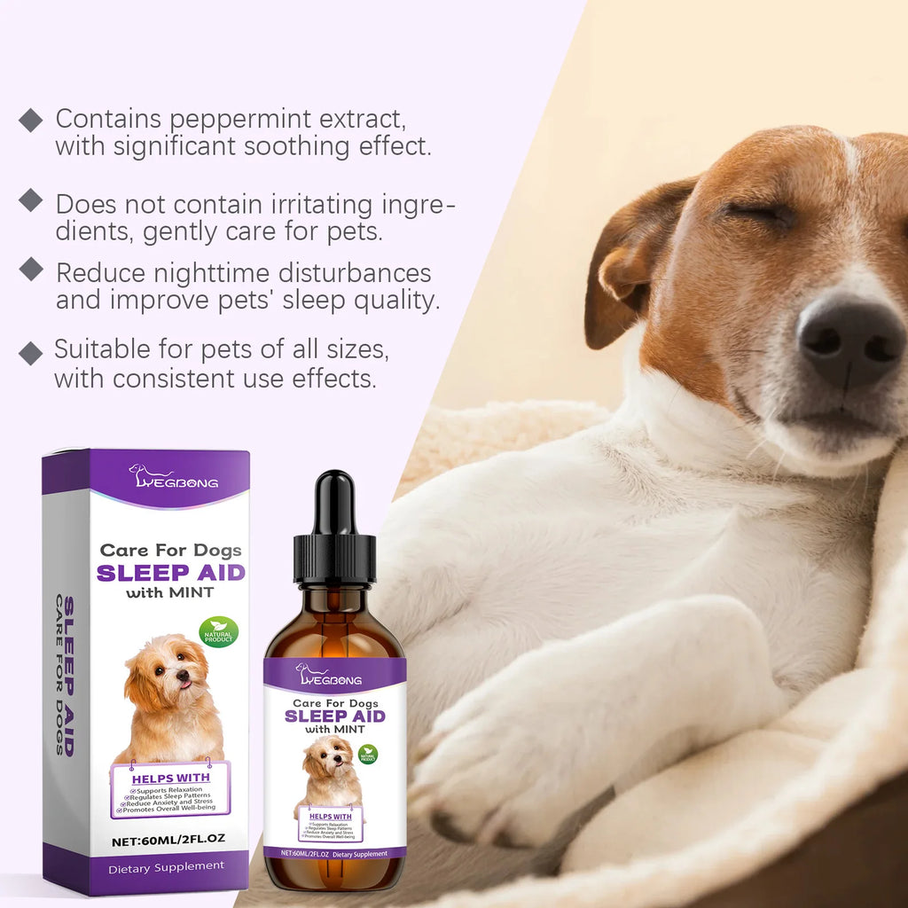 YEGBONG Dog Sleep Support Drops Reduce Anxiety Night Sedation