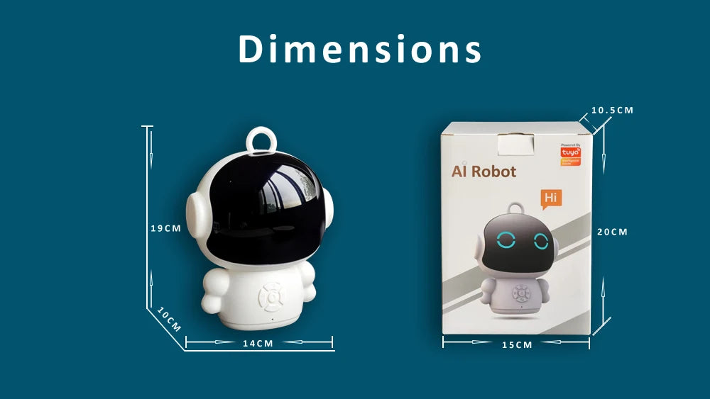 Tuya Smart AI Robot WiFi Early Education Toys for Children Speech Recognition