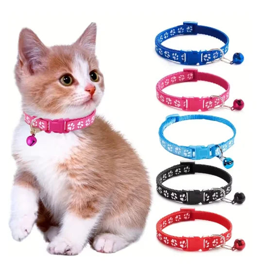 Wholesale Collars for Cat Collar With Bell Adjustable Necklace Cat Puppy Kitten Collar