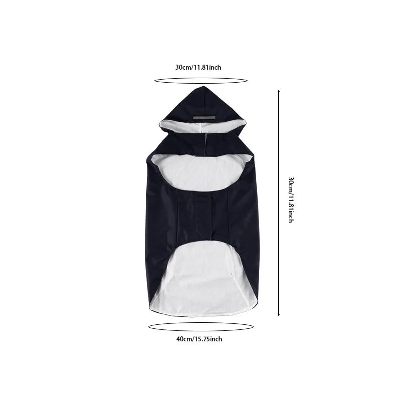 9 Sizes Dog Raincoat Small Medium Large Dogs Waterproof Hooded Jacket