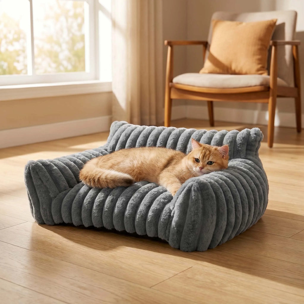 Warm Comfort Cat Sofa  Deep Sleep Cat Bed Pet Basket Kitten House Small Dogs