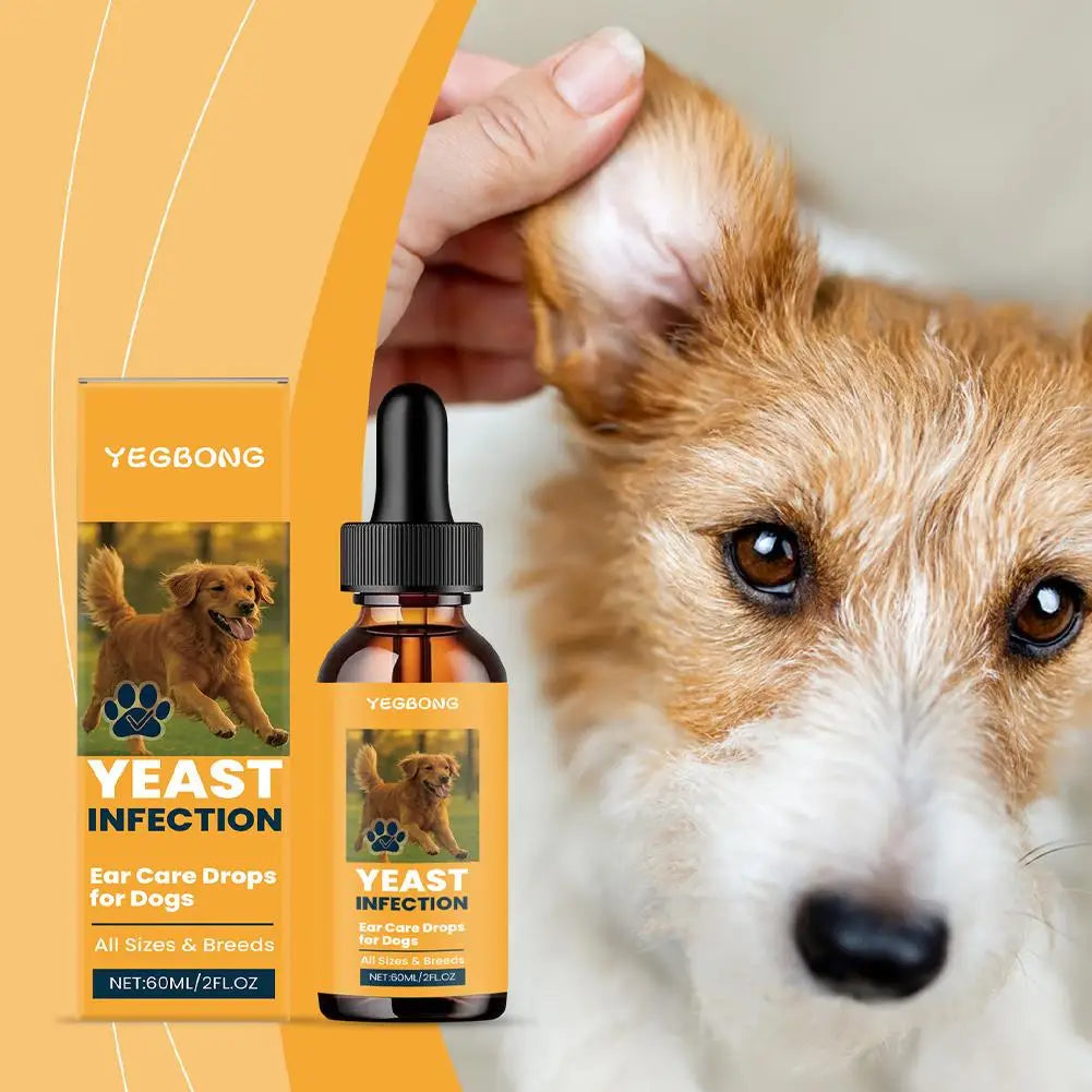 60ml Pet Ear Drops Dissolve Ear Wax Odor Remover