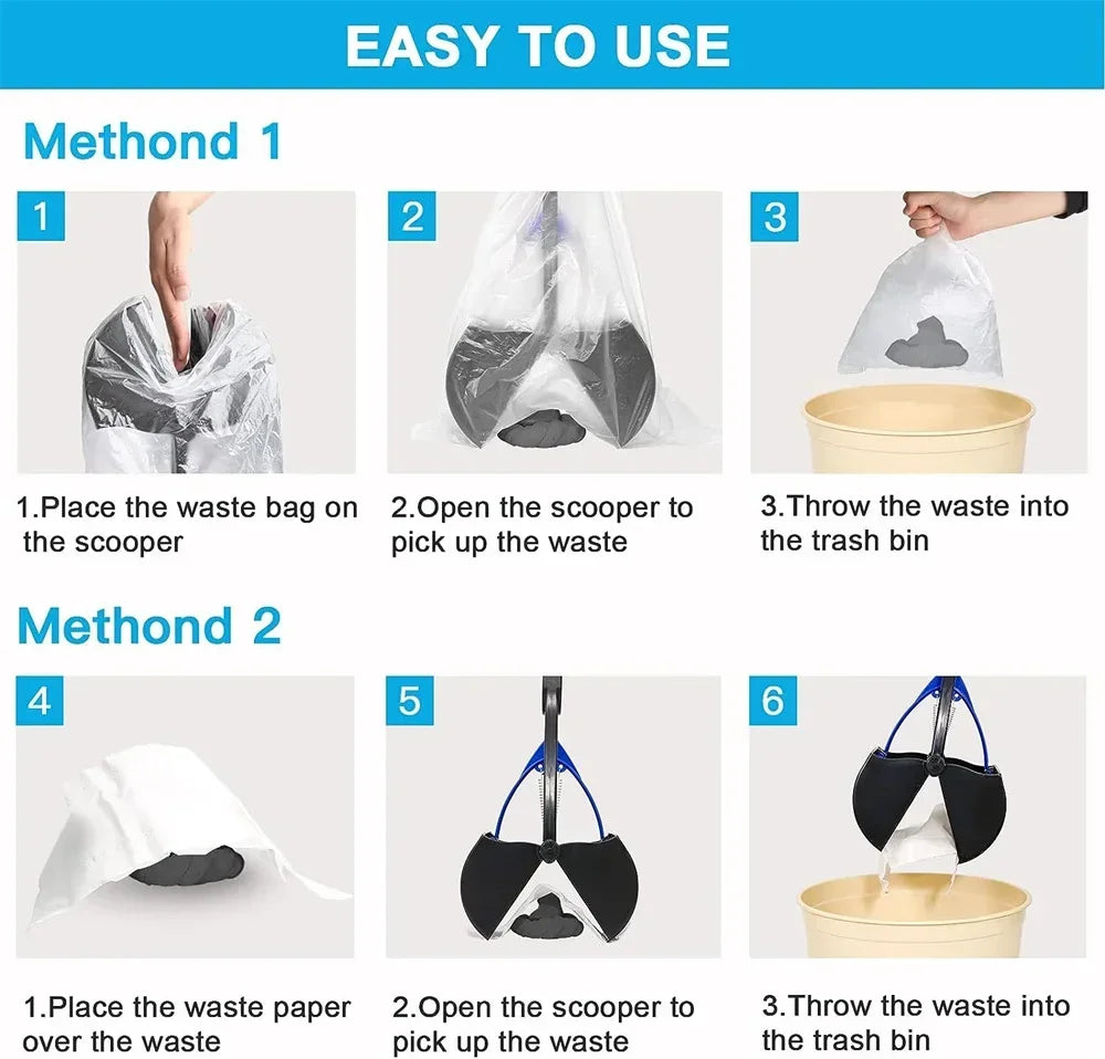 Pet Dog Cleaner Pooper Scooper Long Handle Pet Pooper Scooper