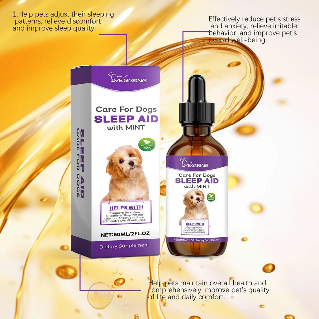 YEGBONG Dog Sleep Support Drops Reduce Anxiety Night Sedation