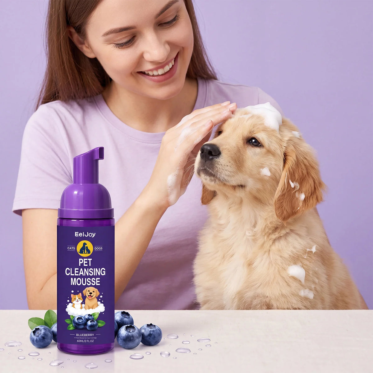 Pet Cleansing Mousse Gentle Dirt Remove Skin Soothing Odor Eliminator