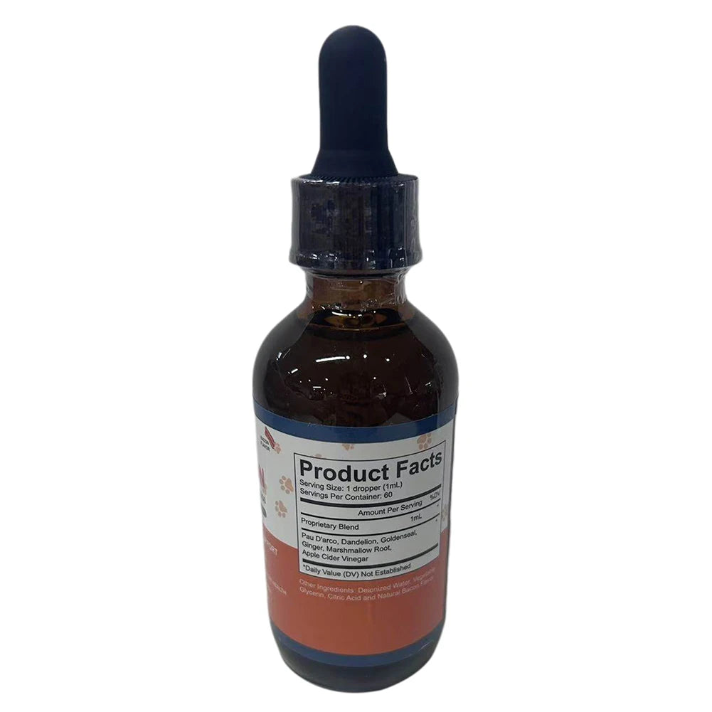 60ml Natural Yeast Relief Supplements for Dogs Itch Relief Dog Ear Discomfort