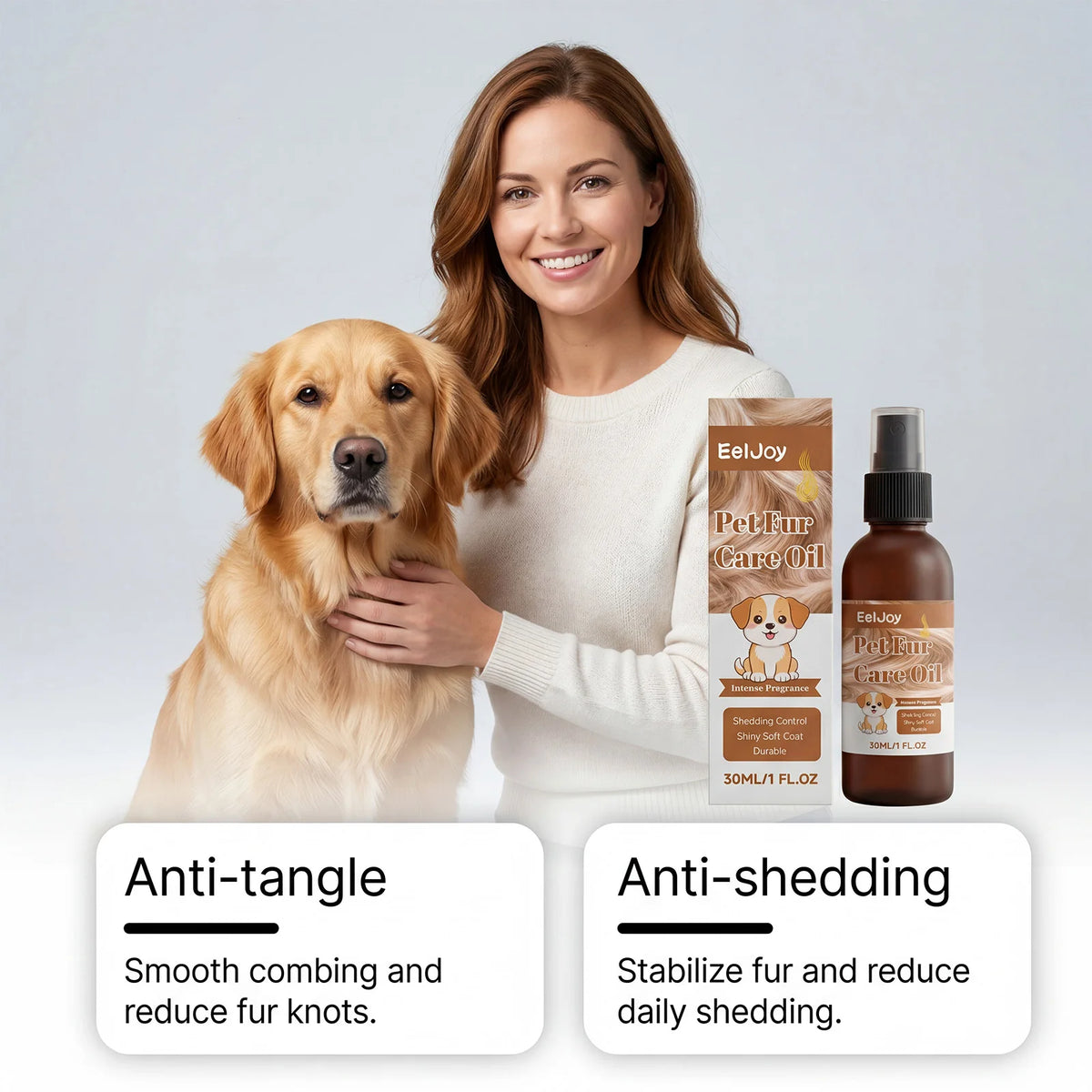 30ML Pet Hair Care Essence Oil Gentle Moisturizing Lasting Fragrance