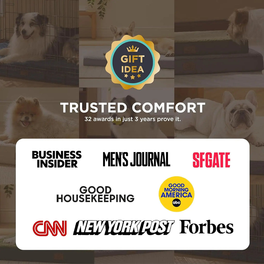 XL Dog Beds Large Sized Dog -Comfy Flat Extra Large Pet Beds with Removable Washable Cover, Orthopedic Egg Crate Foam Mat