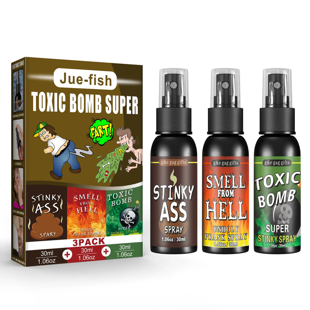 Pet Toys Smelly Fart Spray, April Fool's Day Prankster Toy Spoof Smelly Entertainment Poo Hell Bomb Smell