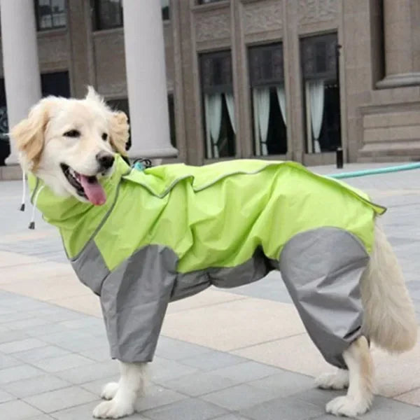 Waterproof Dog Raincoat Hoodie Jacket Rain Poncho Pet Rainwear