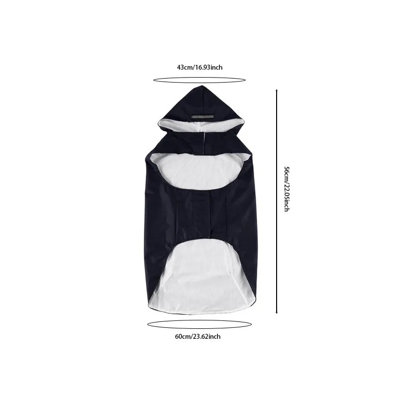 9 Sizes Dog Raincoat Small Medium Large Dogs Waterproof Hooded Jacket