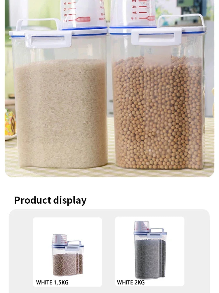 Large Airtight Pet Food Storage Container - Durable, Easy Clean, Stylish Design for Dog & Cat Food - Premium Quality