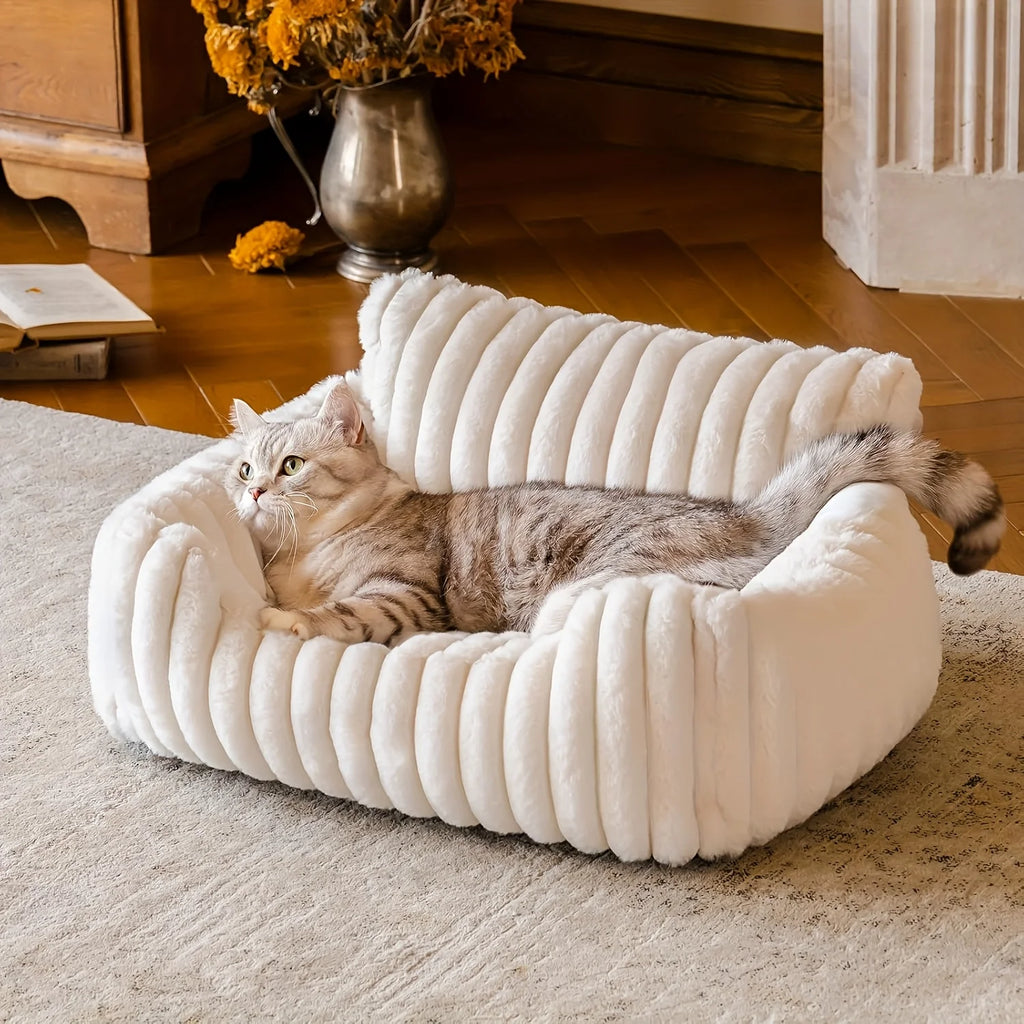 Warm Comfort Cat Sofa  Deep Sleep Cat Bed Pet Basket Kitten House Small Dogs