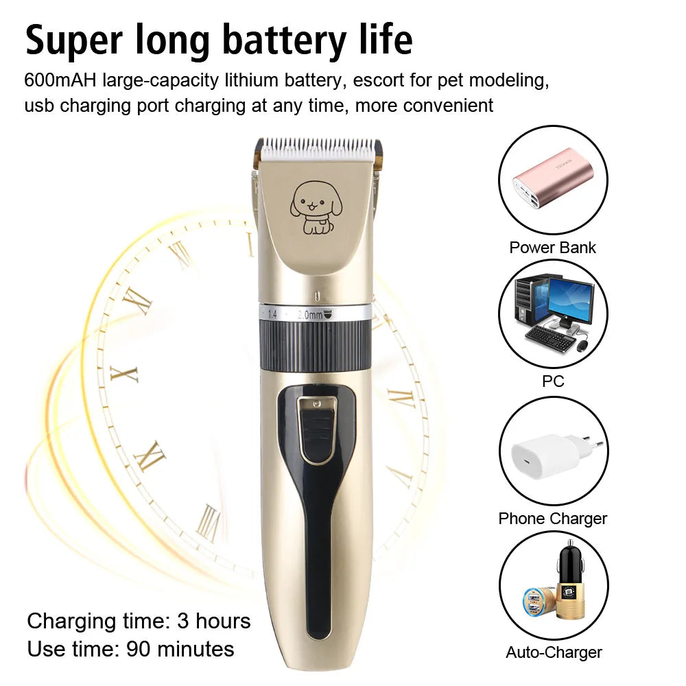 Pet Hair Clipper Haircut Trimmer Shaver Set For Rabbit Dog Cat Puppy
