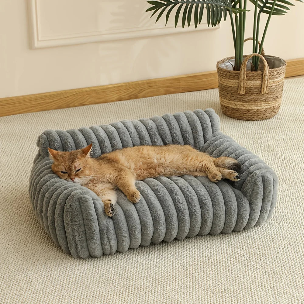 Warm Comfort Cat Sofa  Deep Sleep Cat Bed Pet Basket Kitten House Small Dogs