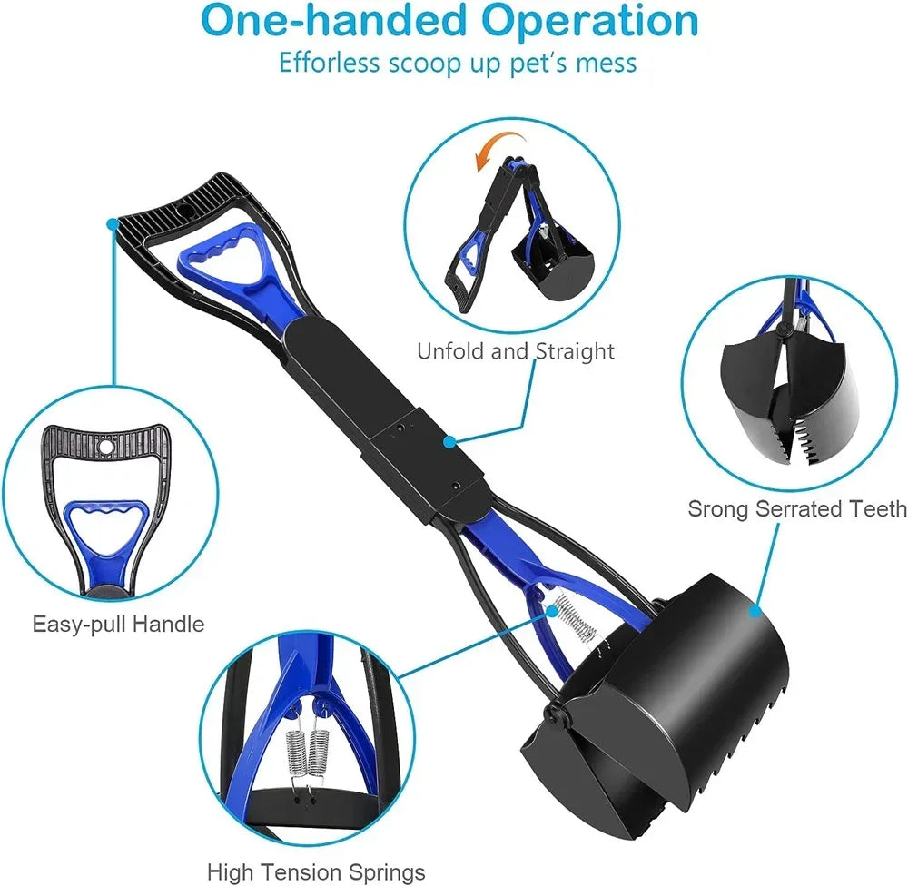 Pet Dog Cleaner Pooper Scooper Long Handle Pet Pooper Scooper