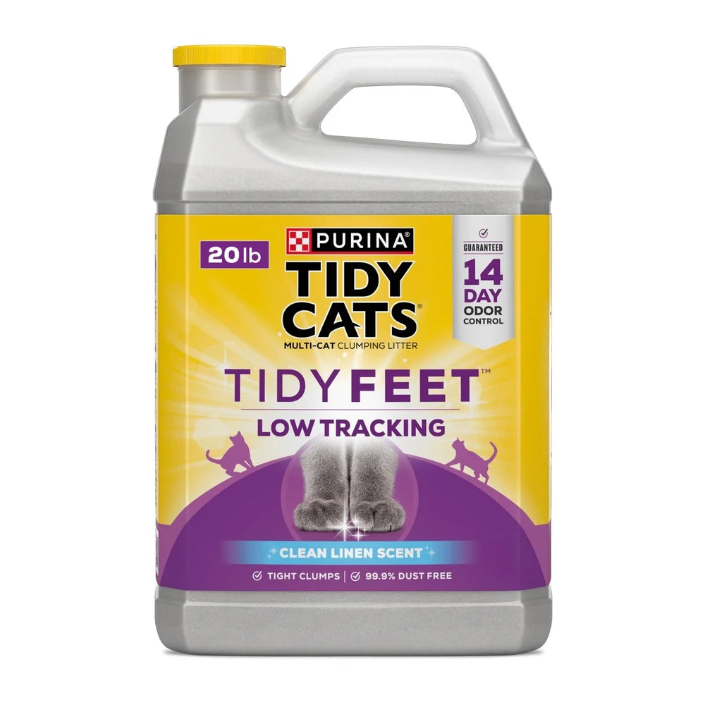 Clumping Cat Litter Low Dust 14 Day Odor Control Easy Scoop 20 lb Jug Ideal Multiple Cats