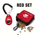 [Dog Training Clicker+Treat Pouch Set]Effective Pet Training Supplies Kit,