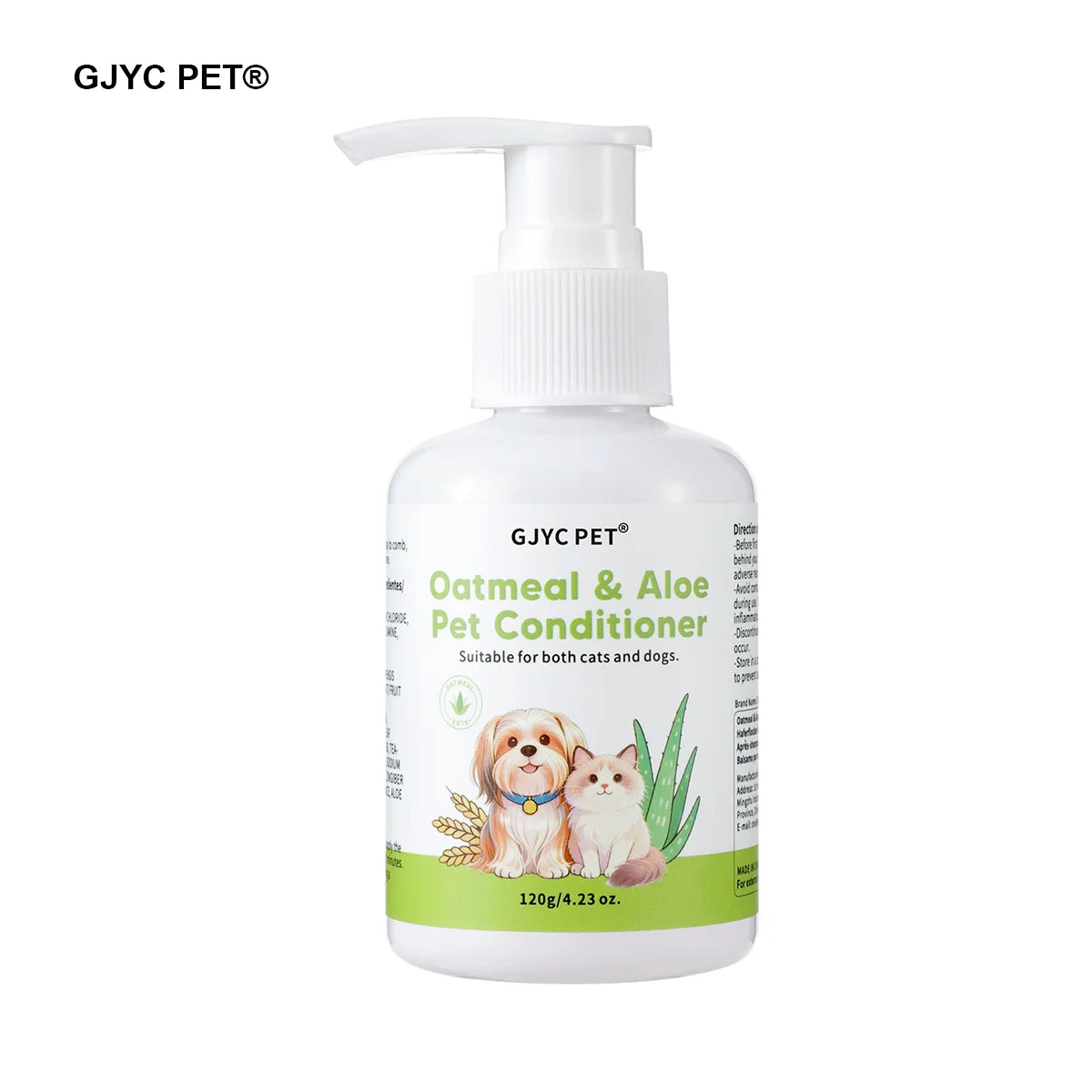 Oatmeal Aloe Pet Conditioner Smooths Prevents Tangling Moisturizing Formula