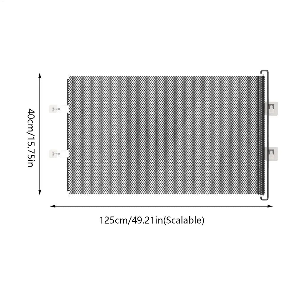 Retractable Pet Gate No Drilling Door Barrier Indoor Retractable Stair Barrier for Home