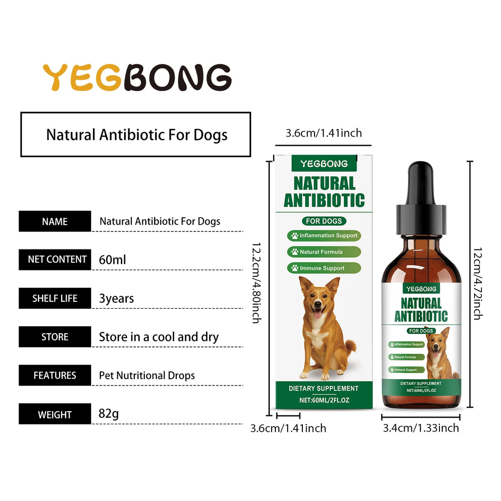 60ml Immune-Boosting Multivitamin Supplement for Dogs, Gentle Formula to Relieve Skin Discomfort