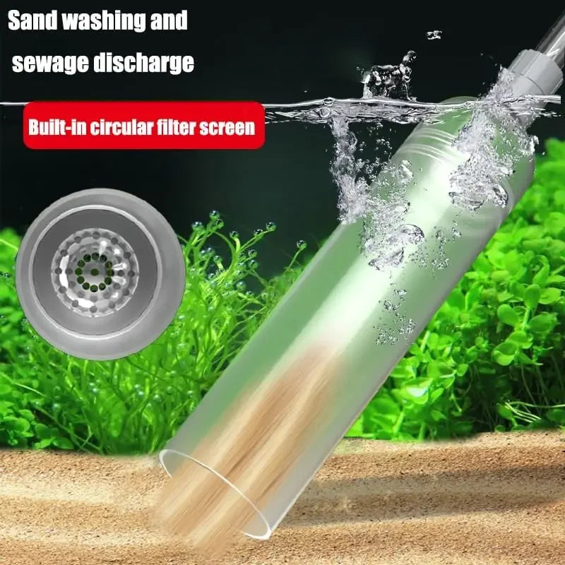 Large Fish Tank Aquarium Siphon Vacuum Gravel/Sand Washing and Water Change Cleaning Tool Kit with Extension Tube  fish tank