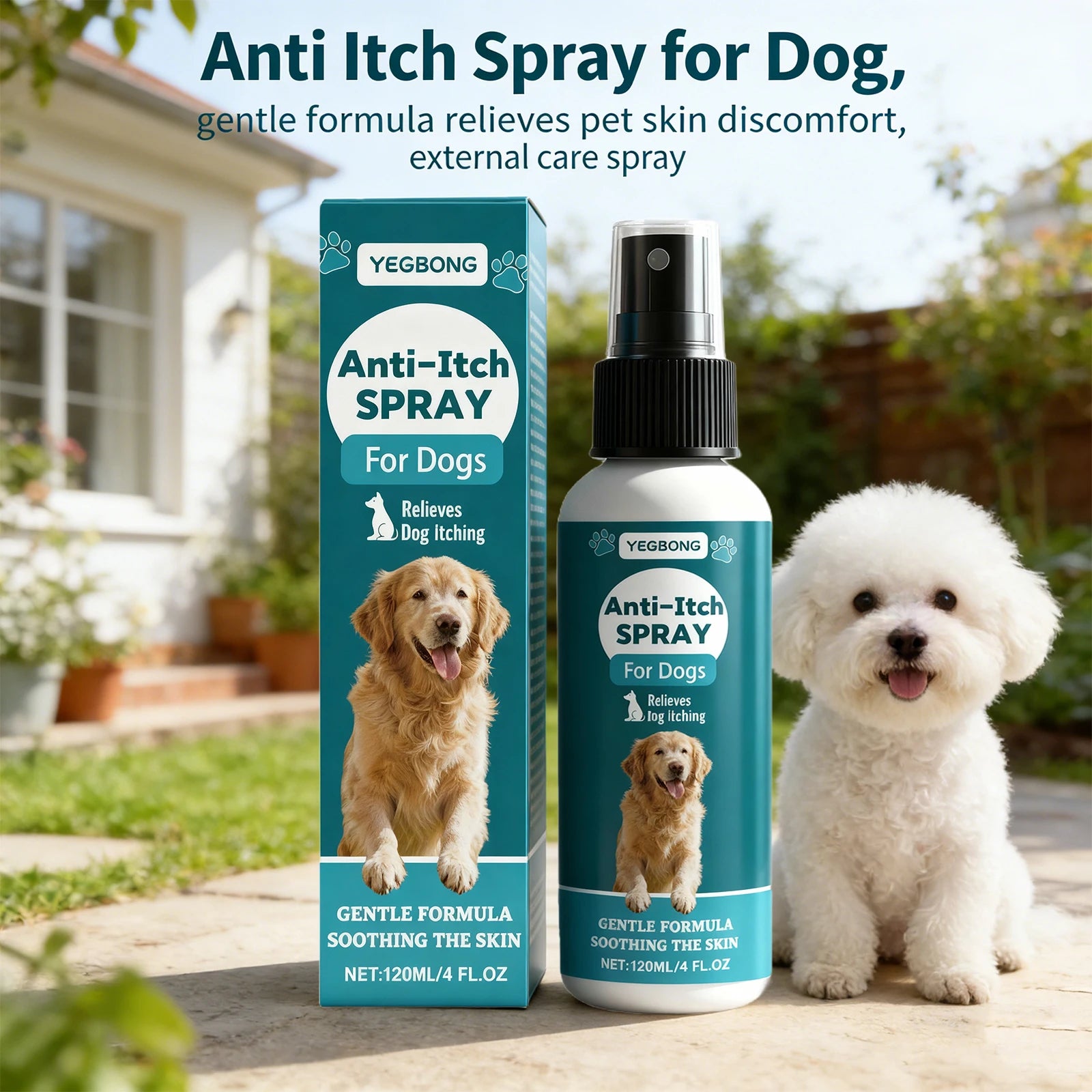 Anti Itch Spray for Dog Itch Relief Soothing Dog Skin Discomfort