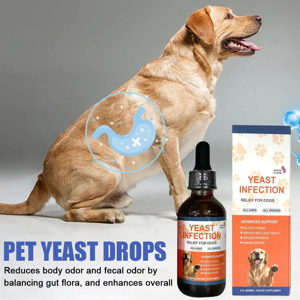 60ML 3kinds Dog Pet Drops Gentle Care Supplement To Maintain Healthy Coat and Skin