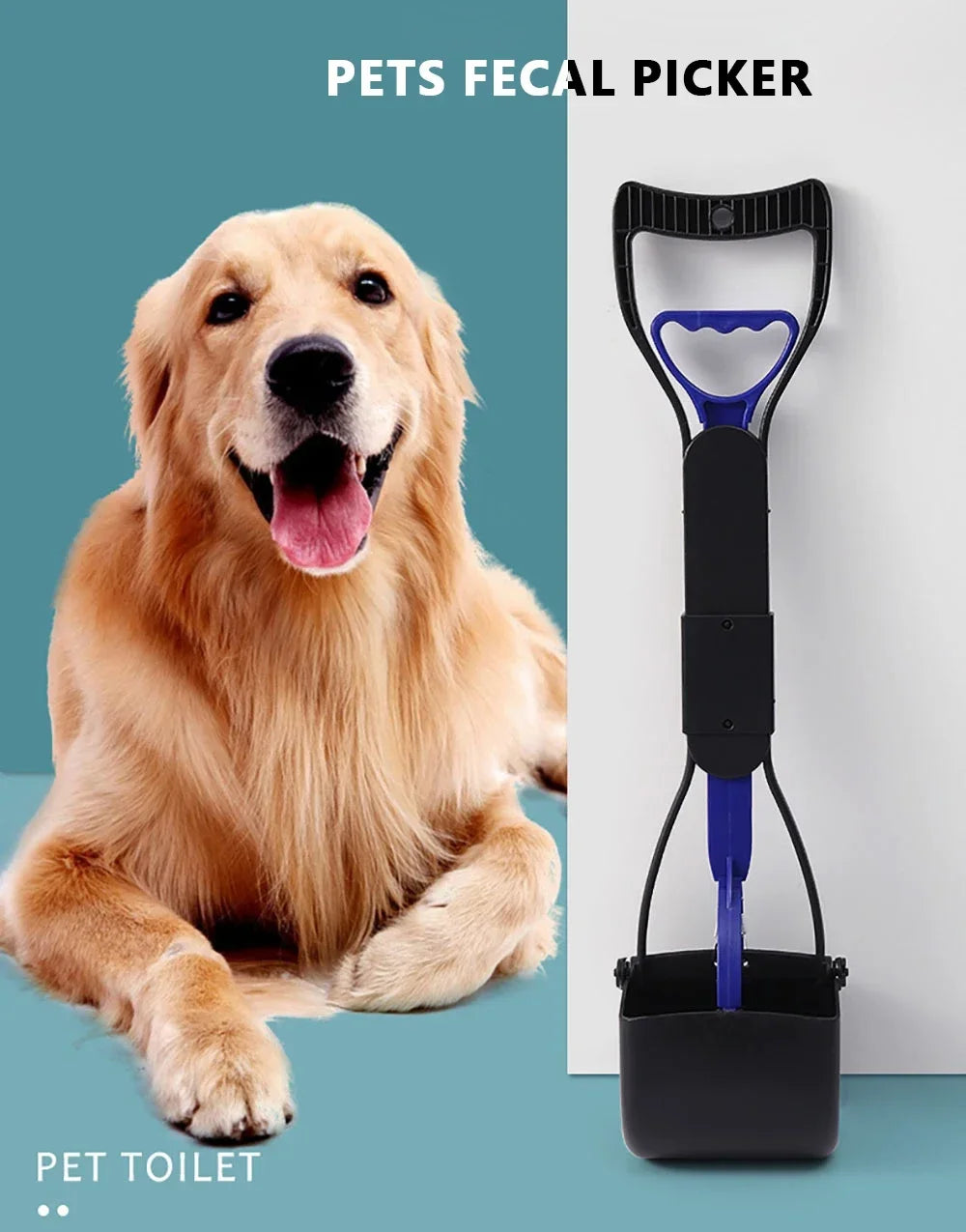 Pet Dog Cleaner Pooper Scooper Long Handle Pet Pooper Scooper