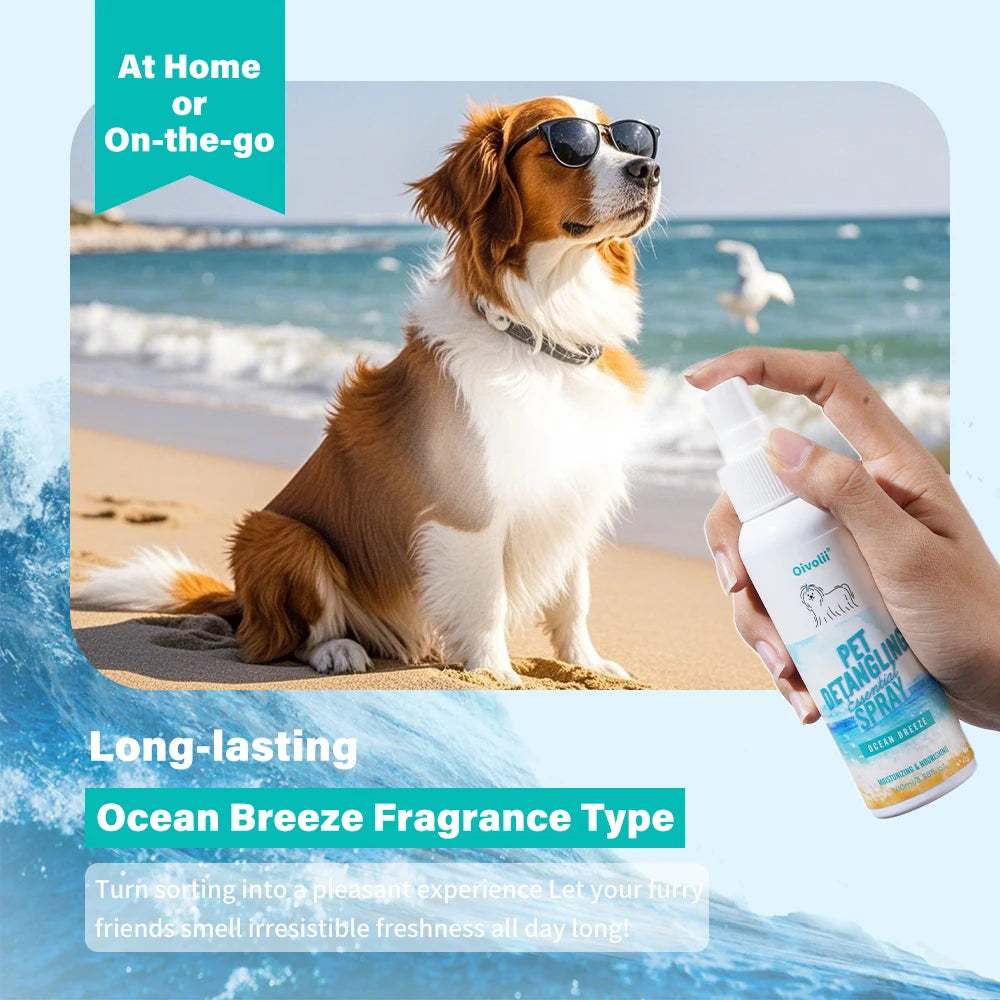 Oatmeal Aloe Pet Conditioner Smooths Prevents Tangling Moisturizing Formula