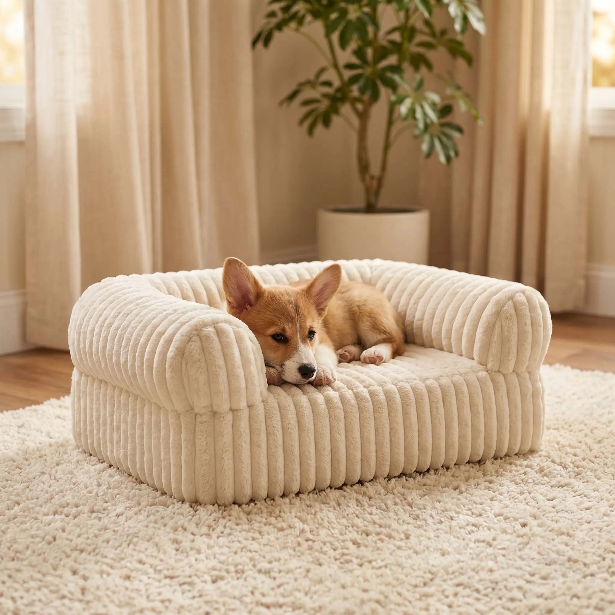 Warm Comfort Cat Sofa  Deep Sleep Cat Bed Pet Basket Kitten House Small Dogs