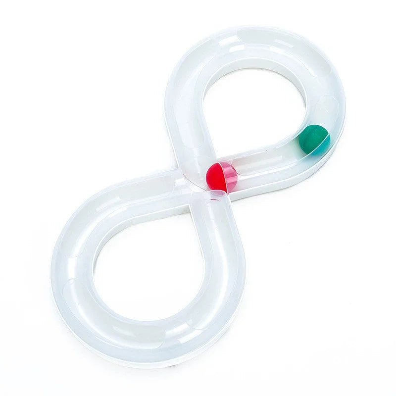 Cat Toy Self Entertaining Track Ball with Spinner Disk Interactive