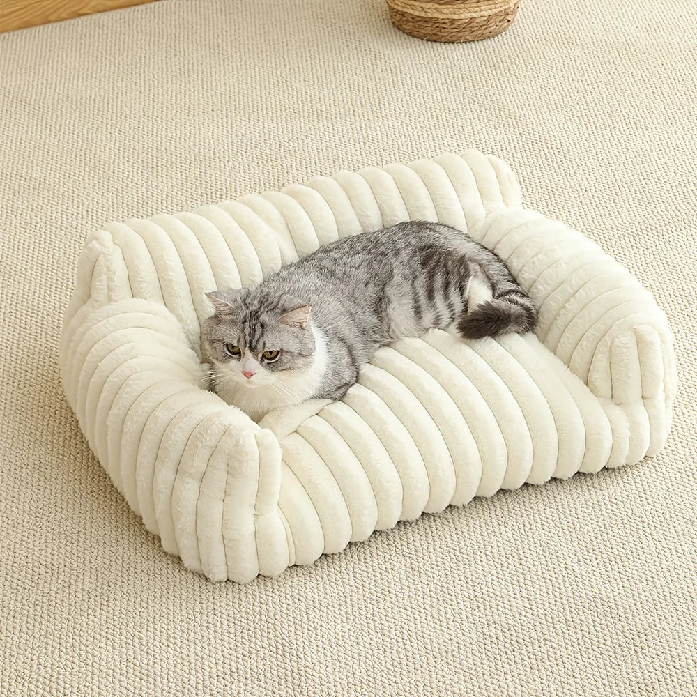 Warm Comfort Cat Sofa  Deep Sleep Cat Bed Pet Basket Kitten House Small Dogs