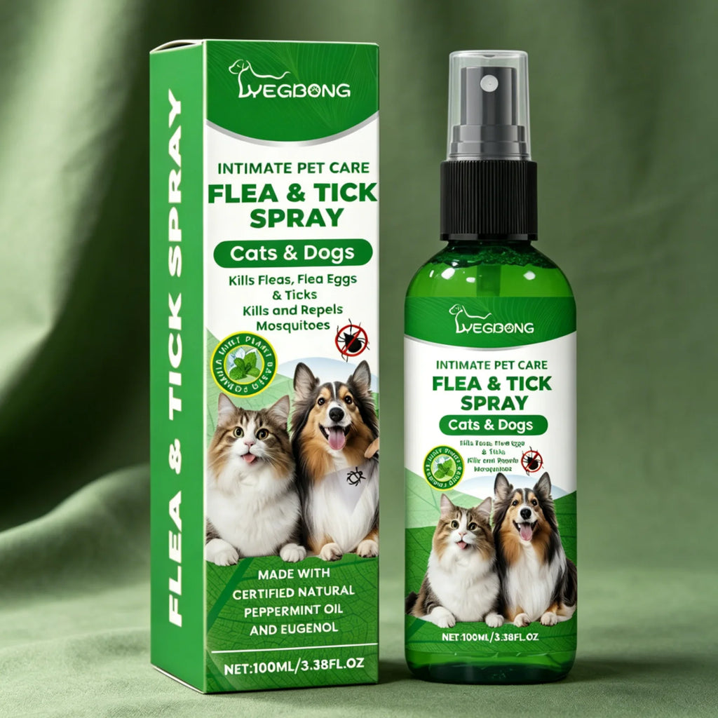 YEGBONG Flea Tick Spray Effective Insect Repellent Eliminate Odor Long Lasting