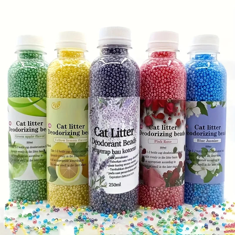 3pcs Cat Litter Box Deodorizer And Odor Remover - Fresh Scent Pet Cleaning Crystals For Cats, Eliminates Odors & Keeps Living Ro