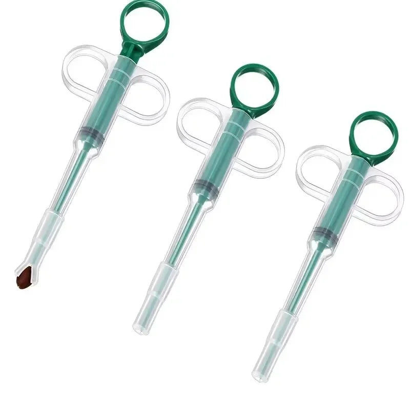Pet Medicine Dispenser Cat Tablet Syringe Feeder Soft Tip Multi-Purpose Feeder