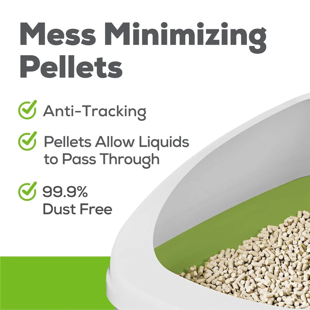 Non Clumping Cat Litter Pellets Low Dust Odor Control 3.5 lb Cat Litter Multi Cat Homes Easy Maintenance 99.9 Dust Free