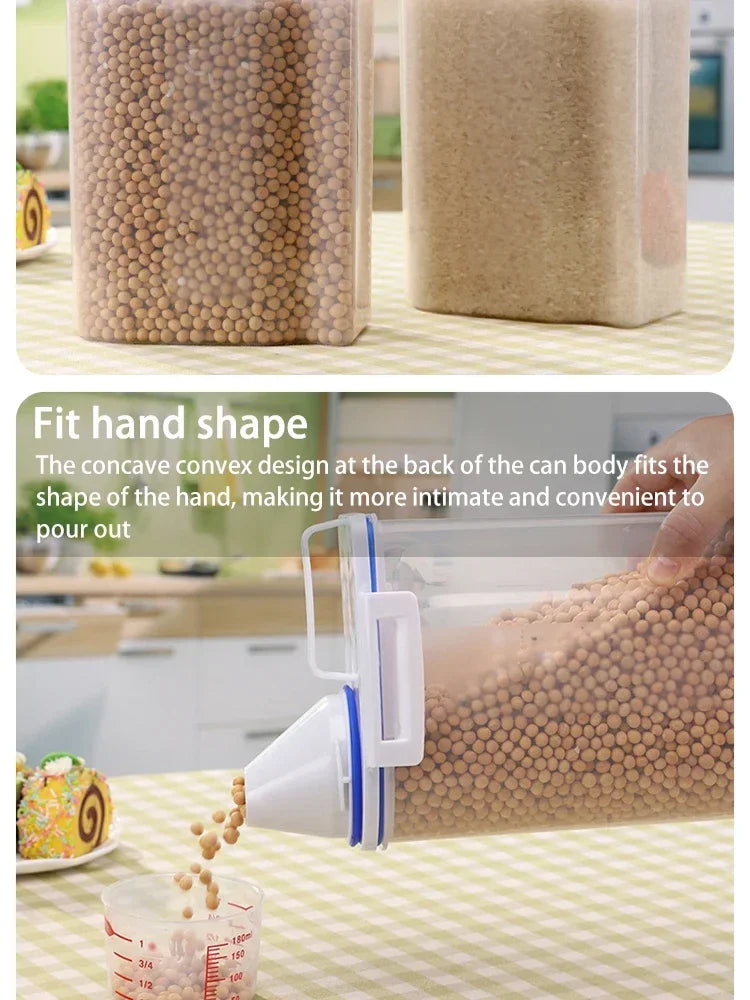 Large Airtight Pet Food Storage Container - Durable, Easy Clean, Stylish Design for Dog & Cat Food - Premium Quality